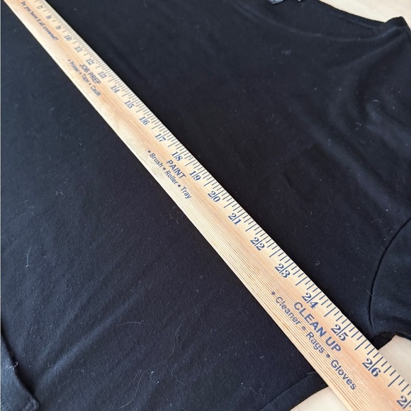 Eileen Fisher Black Long Sleeve Pocket Tee - Soft {L} - Picture 4 of 6